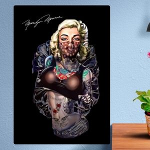 Marilyn Monroe Gangster Art Poster board print 13x19